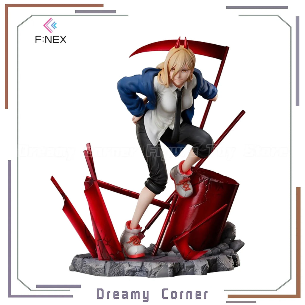 【In Stock】Original F:NEX MAPPA CHAINSAW MAN POWER 1/7 Scale Figure Model Collection Toy
