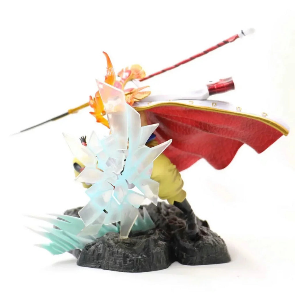 22cm One Piece Whitebeard Vs. Akainu: Summit War Furious Father Anime Figure Model Statue Collection Desktop Decoration Ornament