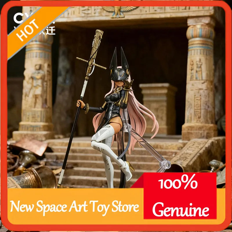 Articulated Bishoujo Anubis 579 Action Figure Egyptian Mythology God Model for PC Case Desktop Display Anime Collectible