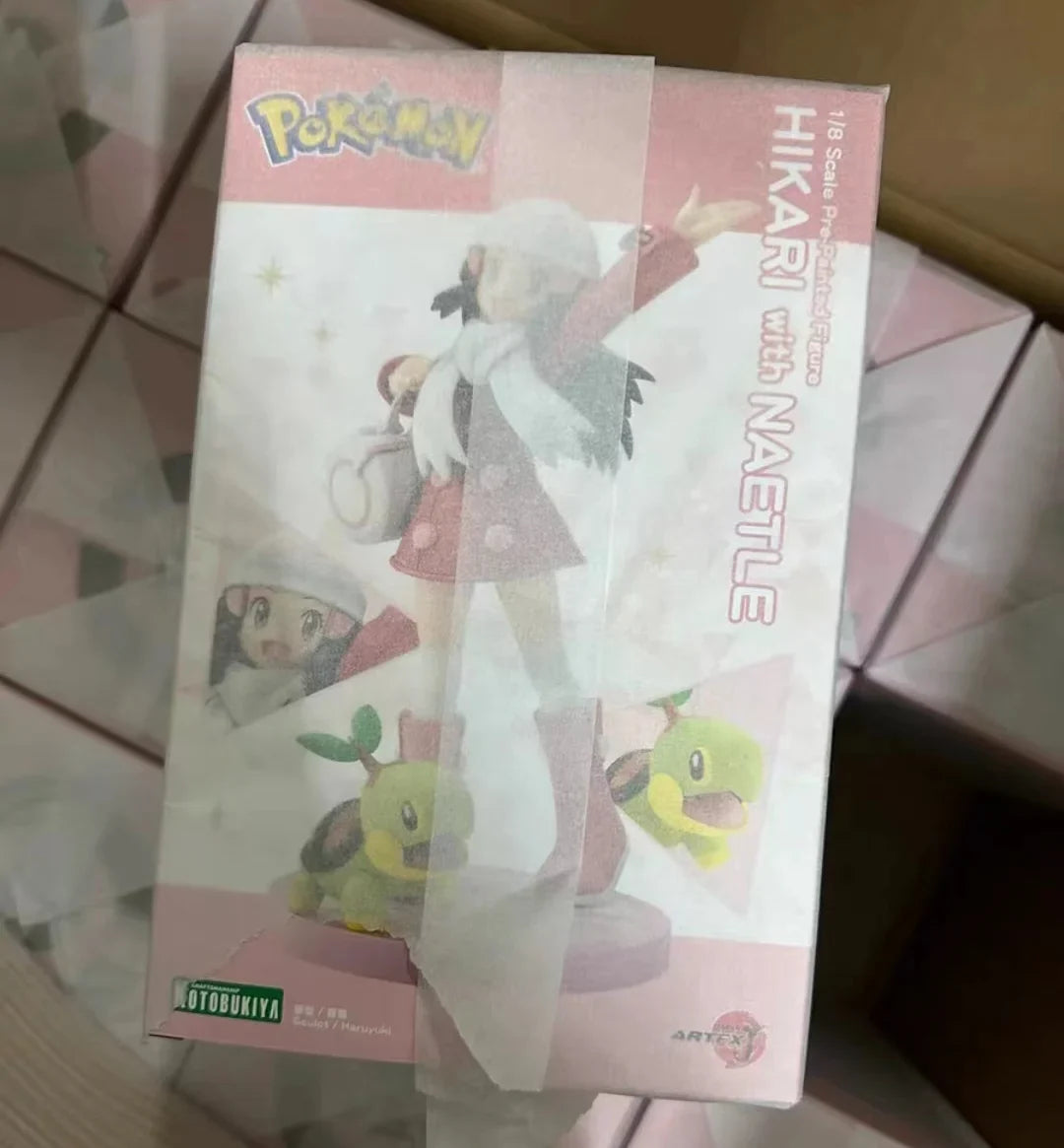 KOTOBUKIYA Original Pokemon Anime Figure ARTFX J Dawn Turtwig Action Figure Toys for Kids Gift Collectible Model Ornaments