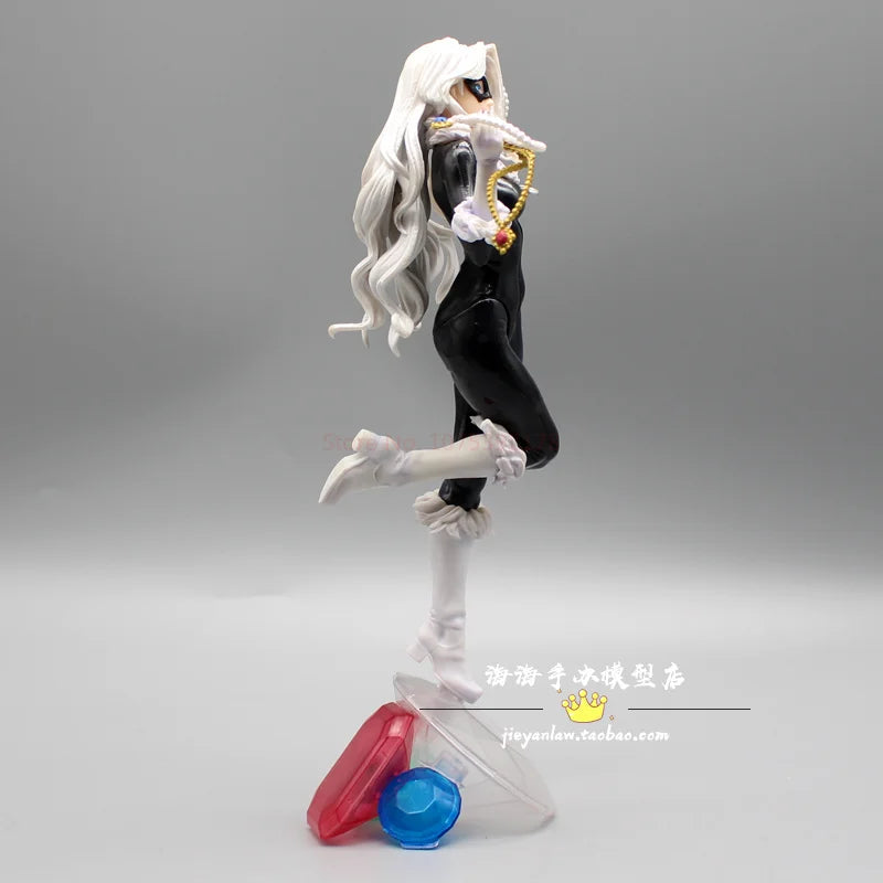 Marvel Bishoujo Statue Black Cat Pvc Figure Model Toy Collection Display Doll Birthday Gift Toy 25cm