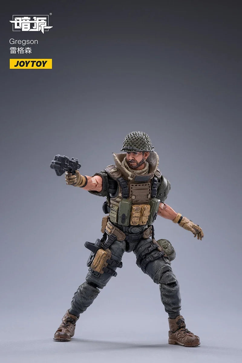 JOYTOY 1/18 Action Figure Dark Source Characters Trio Toy Soldiers Anime Figurines Military Model for Hobby Collection