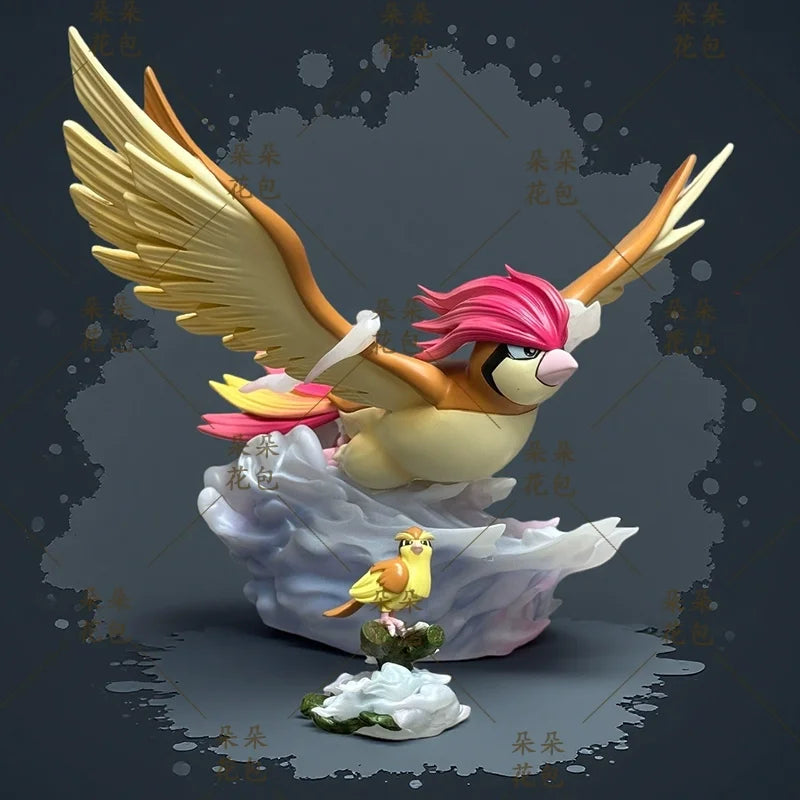 In Stock 1/20 Pidgeot Pidgey Anime Figures Pidgeotto Figurine Pvc Statue Collection Room Decoration Model Custom Toys Gifts