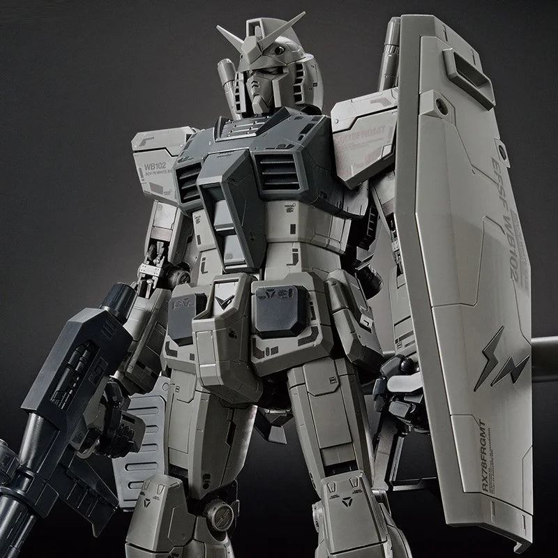 Bandai original MG 1/100 RX78FRGMT Gundam Ver. 3.0 anime action figure assembly model ornaments collection toy gift for kids
