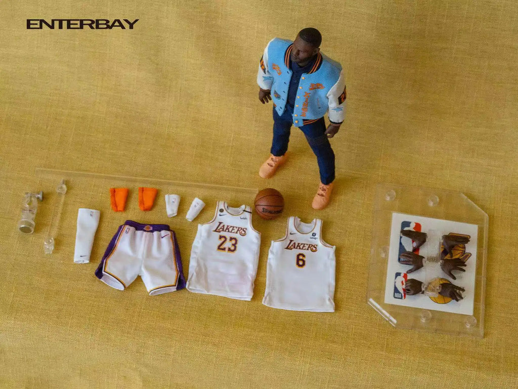 Original 1/9 Basketballstar Lebron James Enterbay Mobile Doll Series Actionfigur Modellspielzeug Bewegliches Modellbausatz Liebhaber Jungen Geschenk