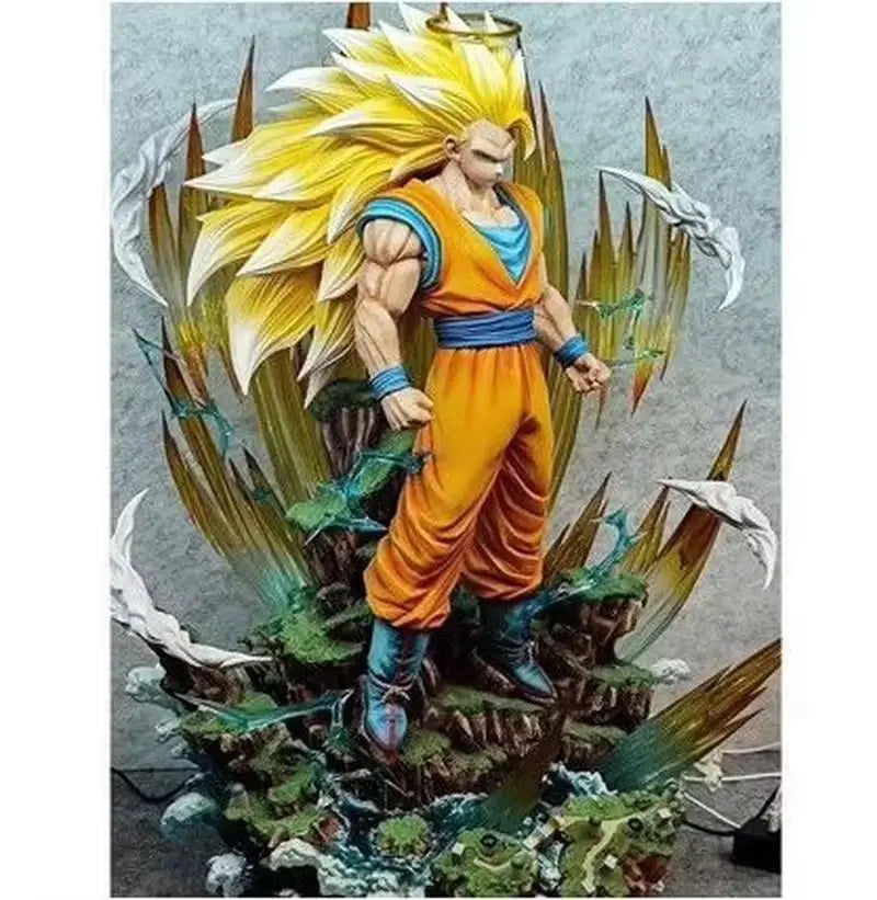 Dragon Ball 42cm  Z Son Goku Ssj3 Figure Super Saiyan 3 Goku Action Figures  Gk Statue Collection Model Toys For Children Gifts