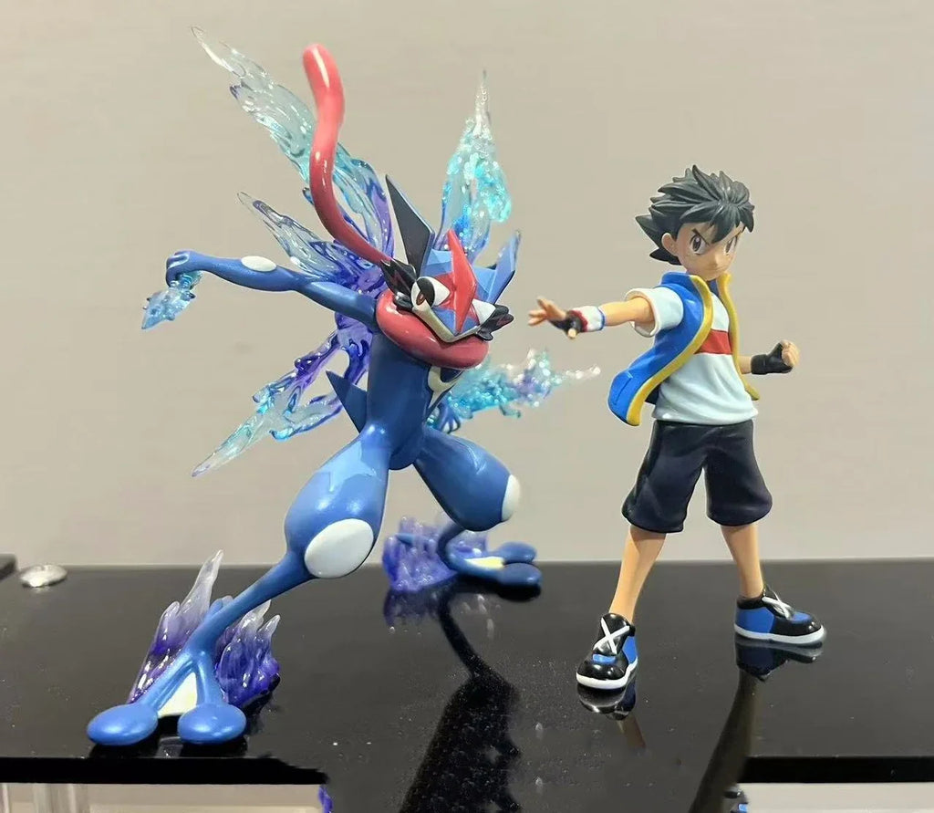 10cm Pokemon Anime Figure Battle Greninja Action Figure Cartoon Collection Pvc Model Desktop Statue Ornament Doll Toy Birthday