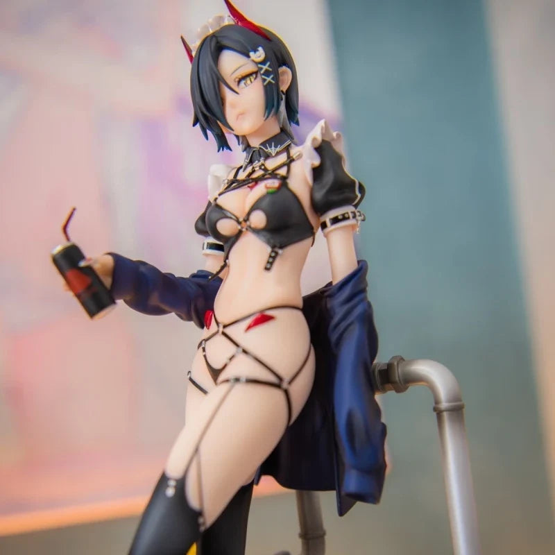 Original AniGame Azur Lane Ulrich Von Hutten Madchen Trummer 1/6 Scale Figure Toy Model Collection Gift