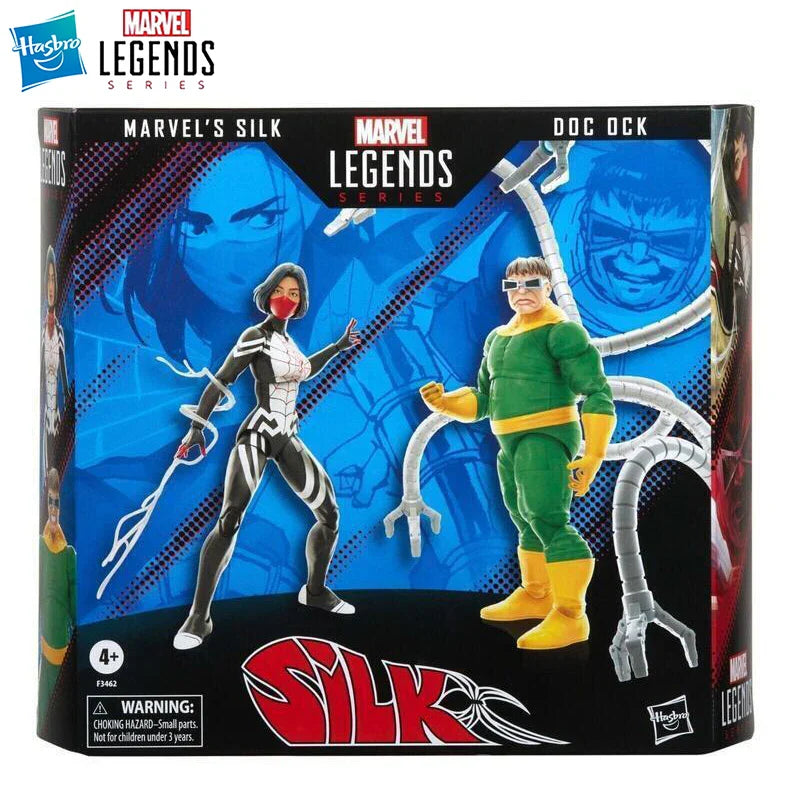 [Auf Lager] Hasbro Marvel Legends Serie Silk und Doctor Octopus 2er-Pack-Set 15cm Nettes Sammlerstück Anime Figur Modell Spielzeug