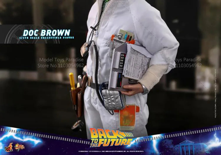 HotToys MMS609 1/6 Collectible Toys Dr. Emmett Brown Back To The Future Men Soldier 12Inch Action Figure Model Fans Gifts