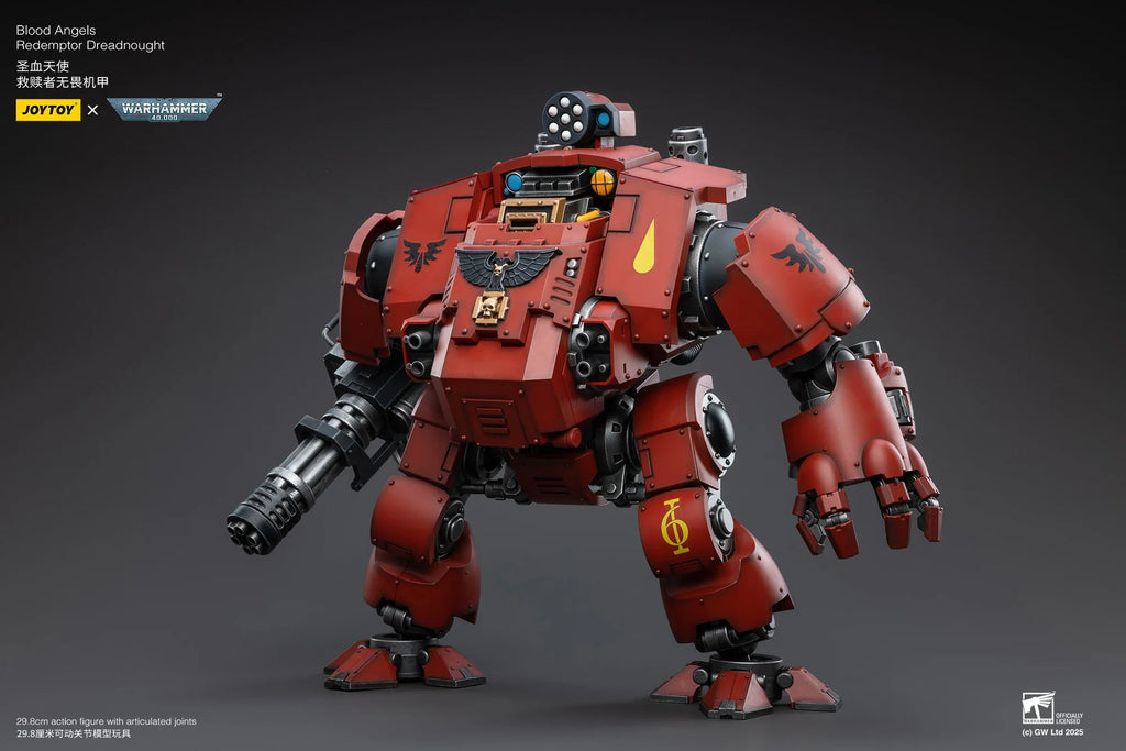 JOYTOY Warhammer 40K 1/18 Scale Blood Angels Redemptor Dreadnought Action Figure Model Toys For Collection