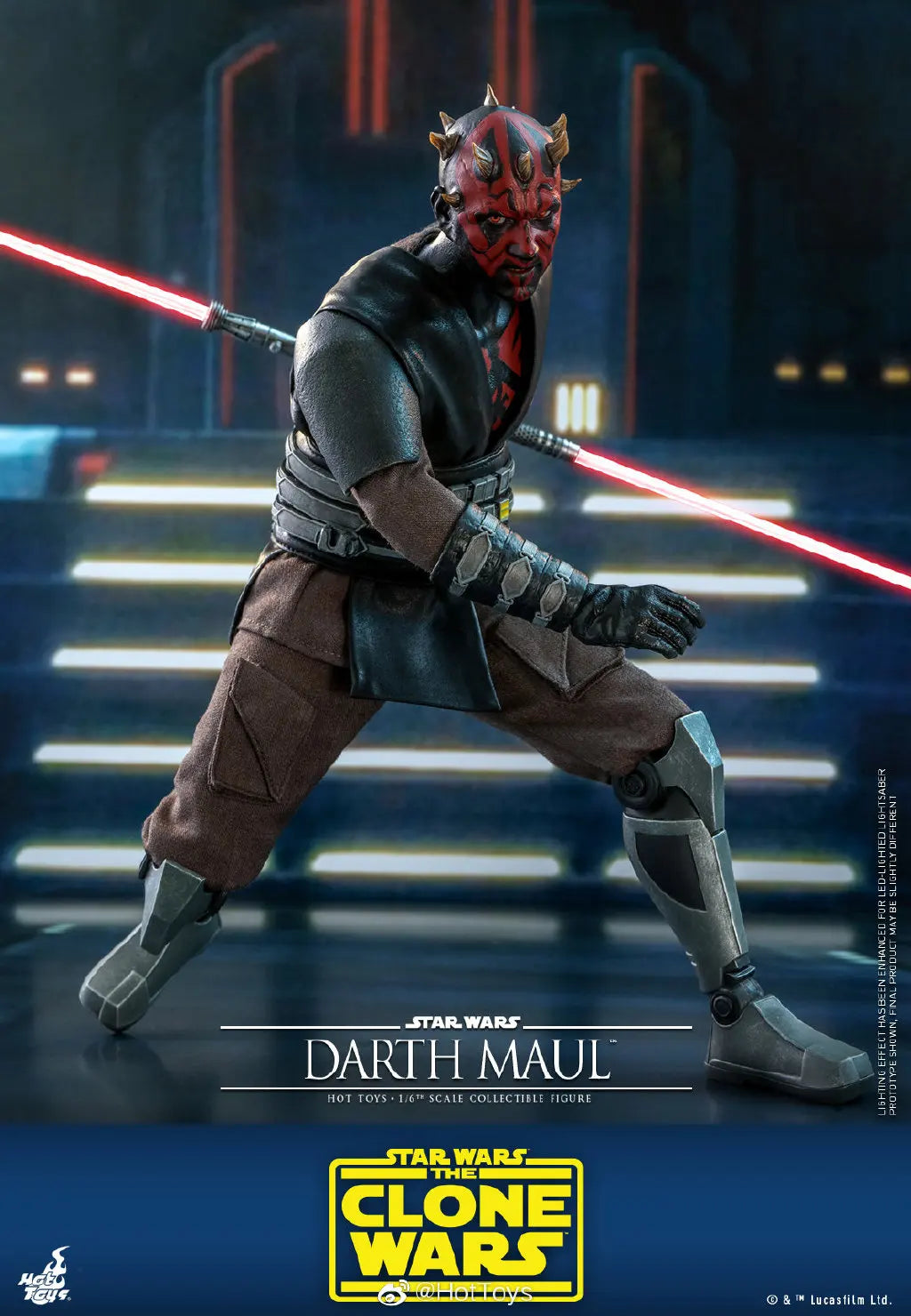 In Stock HotToys TMS024 Star Wars Darth Maul 1/6 Soldier Doll Anime Action Figure Toy Gift Model Collection Hobbies