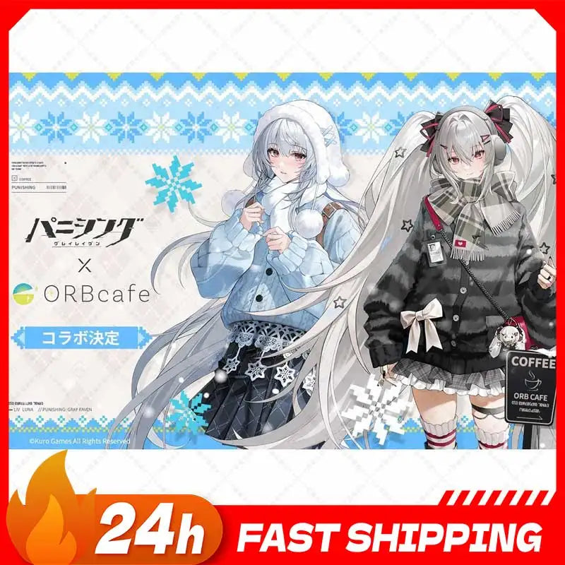 GRAY RAVEN：PUNISHING 6th Anniversary Link ORBcafe Acrylic Stand Luna Figure Standing Plate Liv Figur Winter Acrylic Statue Toy
