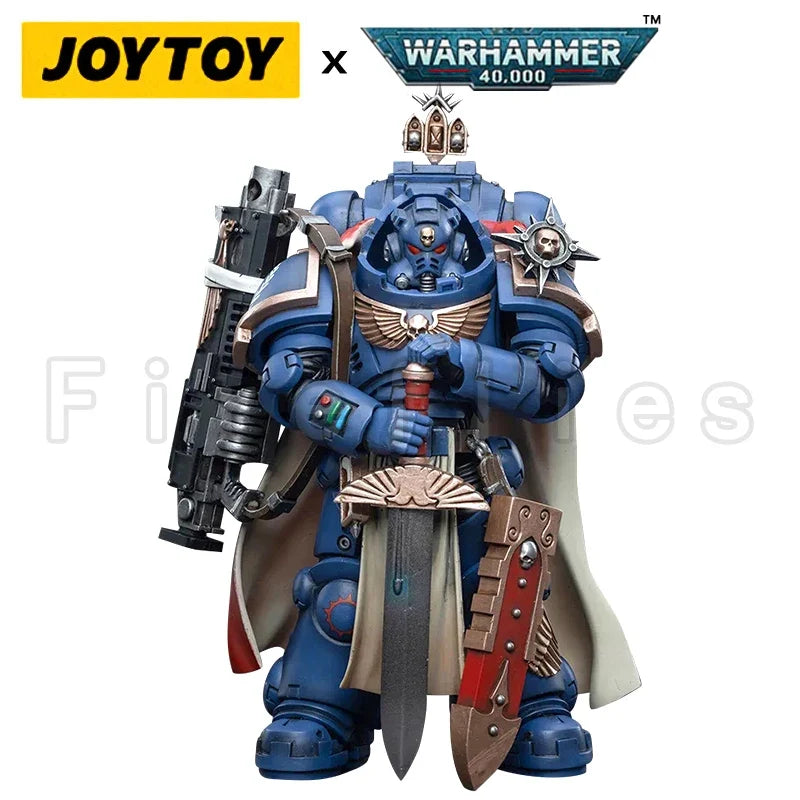 1/18 JOYTOY Action Figure 40K Captain With Master-Crafted Heavy Bolt Rifle Re-issue Version Anime Model Toy
