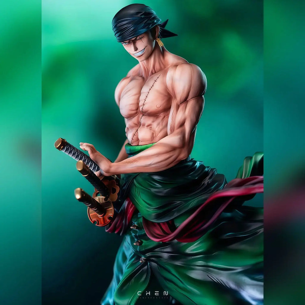 28cm One Piece Anime Figure Roronoa Zoro Figure Zoro Figurine Pvc Gk Statue Model Dolls Collection Desk Decoration Hobbies Toys