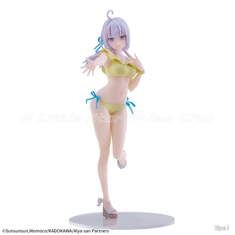 In Stock Original SEGA Alya Sometimes Hides Her Feelings in Russian Alisa Swimsuit Ver. Action Figure PVC Collectible Model Gift