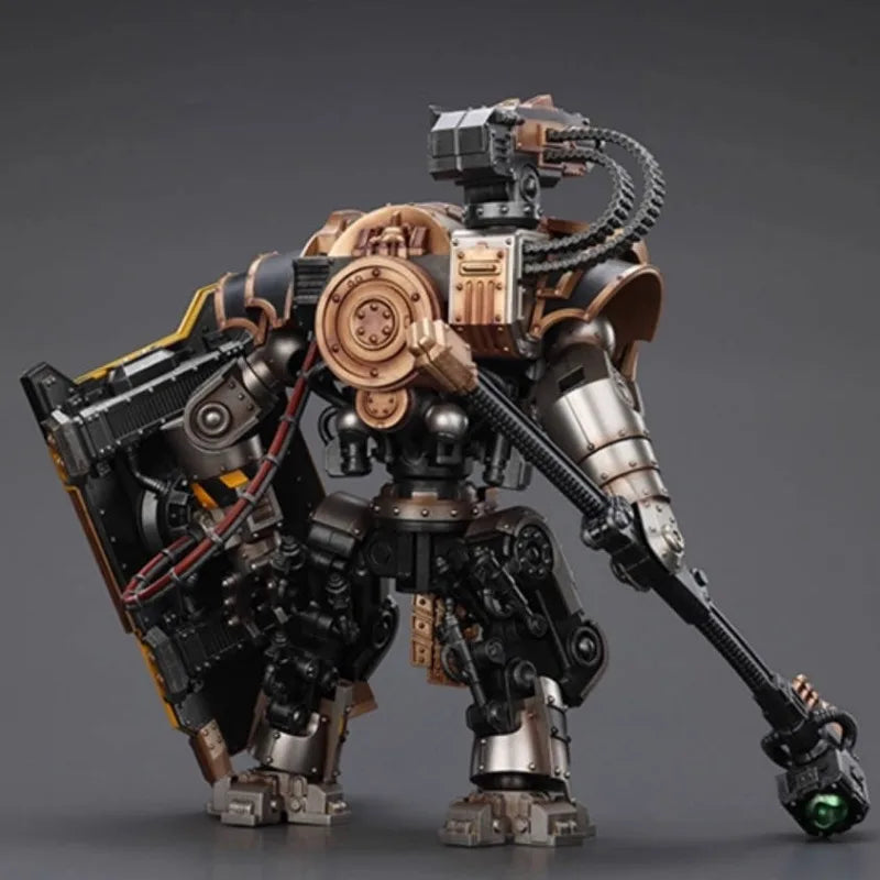 JOYTOY 1/18 Iron Warriors Iron Circle Domitar-Ferrum Class Battle-automata With Karceri Battle Shield and Graviton Crusher Toy
