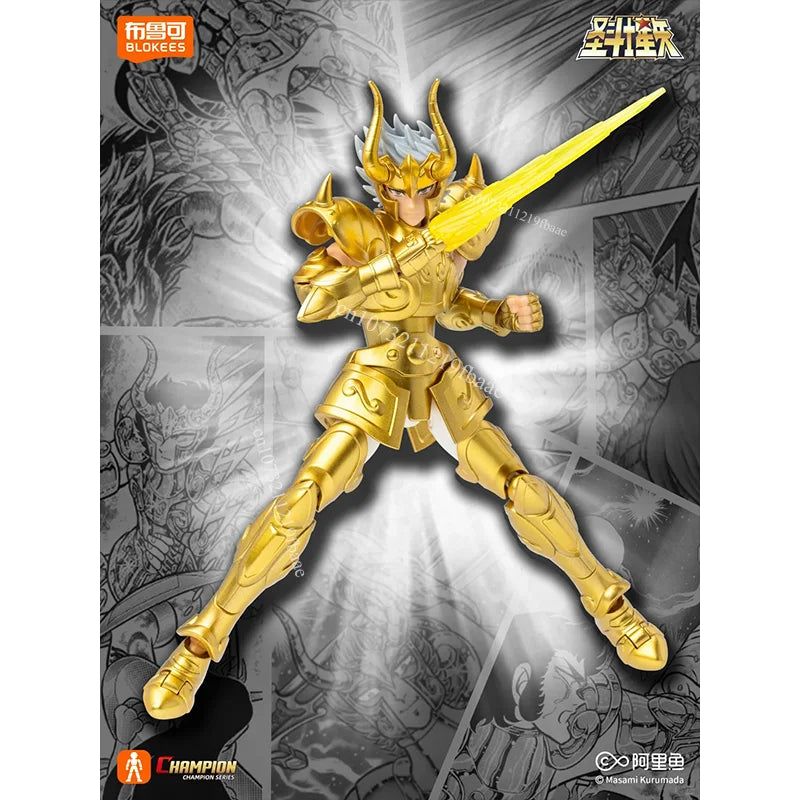 Genuine Saint Seiya Shiryu Action Figure Shura Toy Death Mask Assembly Model Kit Champion Class Doll Gift