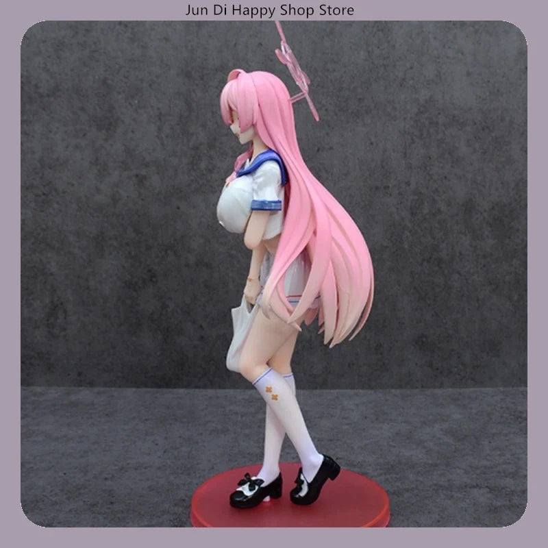 26cm Blue Archive Urawa Hanako Rainy Night School Uniform Standing Pose Anime Figure Model Statue Collection Desktop Decoration