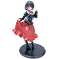 19CM DATE A LIVE Tokisaki Kurumi Anime Figur Süßes Mädchen Modell Spielzeug PVC Rotes Kleid Anzieh-Stehmodell Automodell Ornamente Geschenk