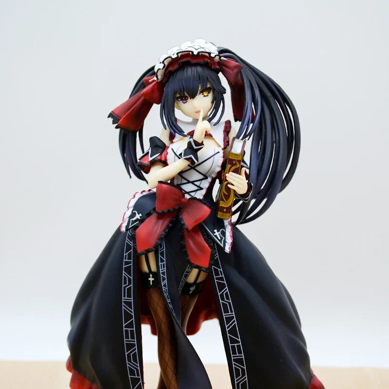 24cm KDcolle Date A Live Kurumi Tokisaki Anime Figure Date A Bullet Yatogami Tohka Bunny Girl Action Figure Adult Model Doll Toy