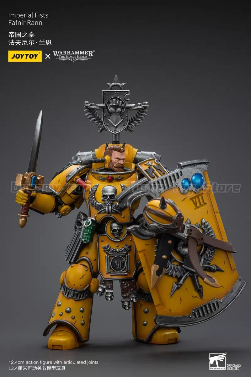 【In stock】JOYTOY Warhammer 40K Imperial Fists Legion Praetor with Power Sword Fafnir Rann 2PCS 1/18 Action Figures Toys