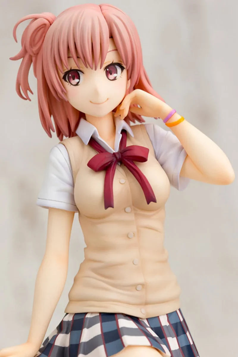 In stock Genuine My teen romantic comedy snafu Yuigahama Yui Chair VER.19CM PVC Action Anime Figure Model Toys Figure Doll Gift