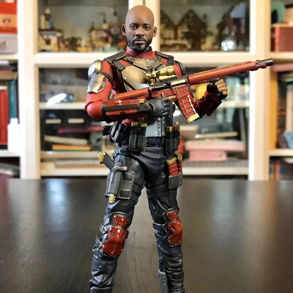 Suicide Squad Deadshot Actionfigur Sammlerstück Will SHF Hands-On Büro Dekoratives Modell für Garage Kit Spielzeug & Hobbys
