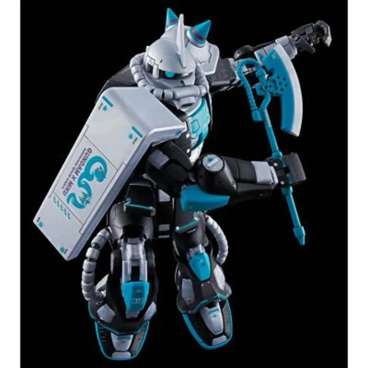 In Stock: Bandai Premium Bandai (PB) RG 1/144 Model Kit - MS-06S Zaku II (Hatsune Miku Ver) Buildable Action Figure Original Box