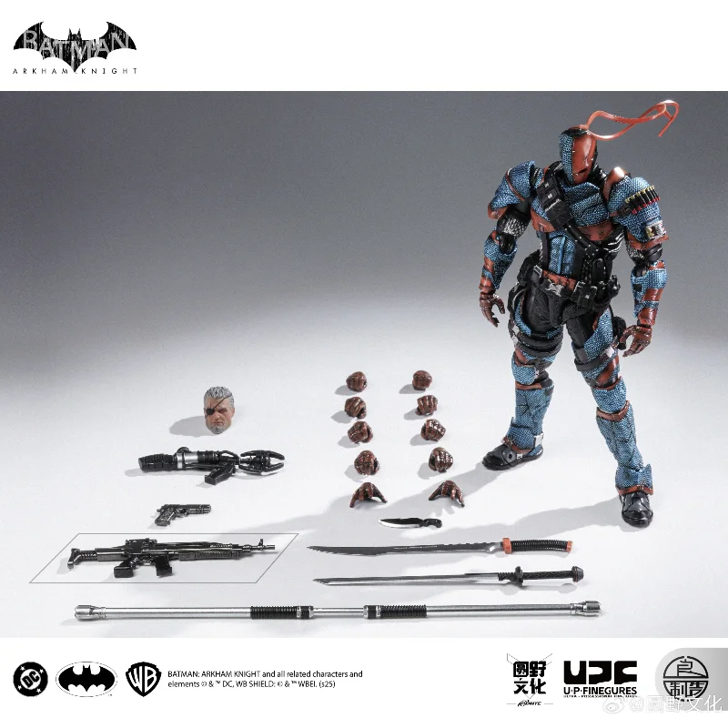 LPZZ ROUNO CUEURE DC002 1/12 Deathstroke Arkham Knight Finished Module Movable Batman Collectible Model Action Anime Figure Toy