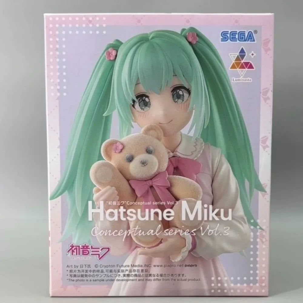 In Stock SEGA Original Genuine Luminasta Hatsune Miku Conceptual Series Vol.3 18cm Collections Model Toy Figures Birthday Gift