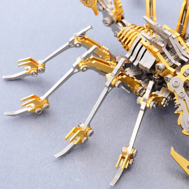 Stainless Steel Scorpion Model Toy – 3D Mechanical Puzzle, DIY Assembly Kit, Creative Gift for Adults & Kids, 380g