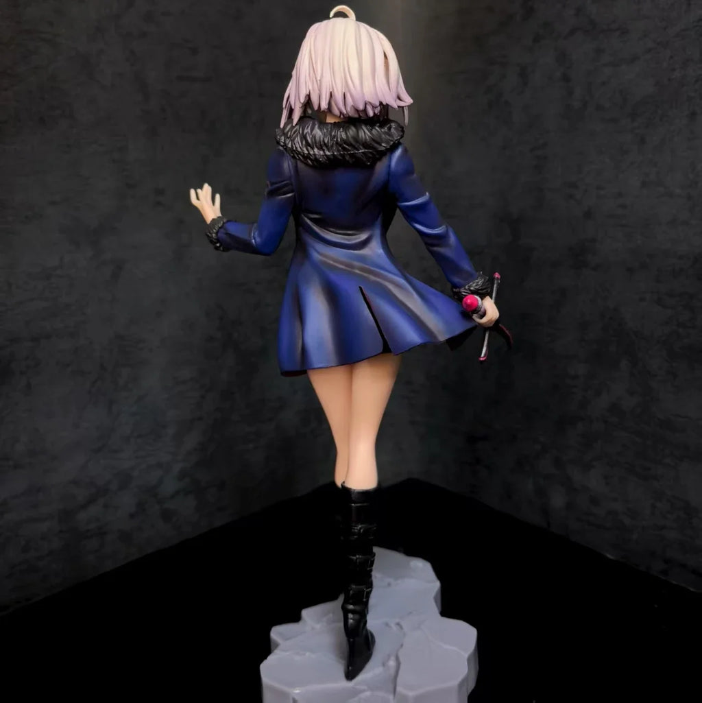 26cm Fate Grandorder Black Joan Of Arc Casual Clothes Cute Anime Action Figurines Model Kit Desktop Ornament Collection Toy Gift