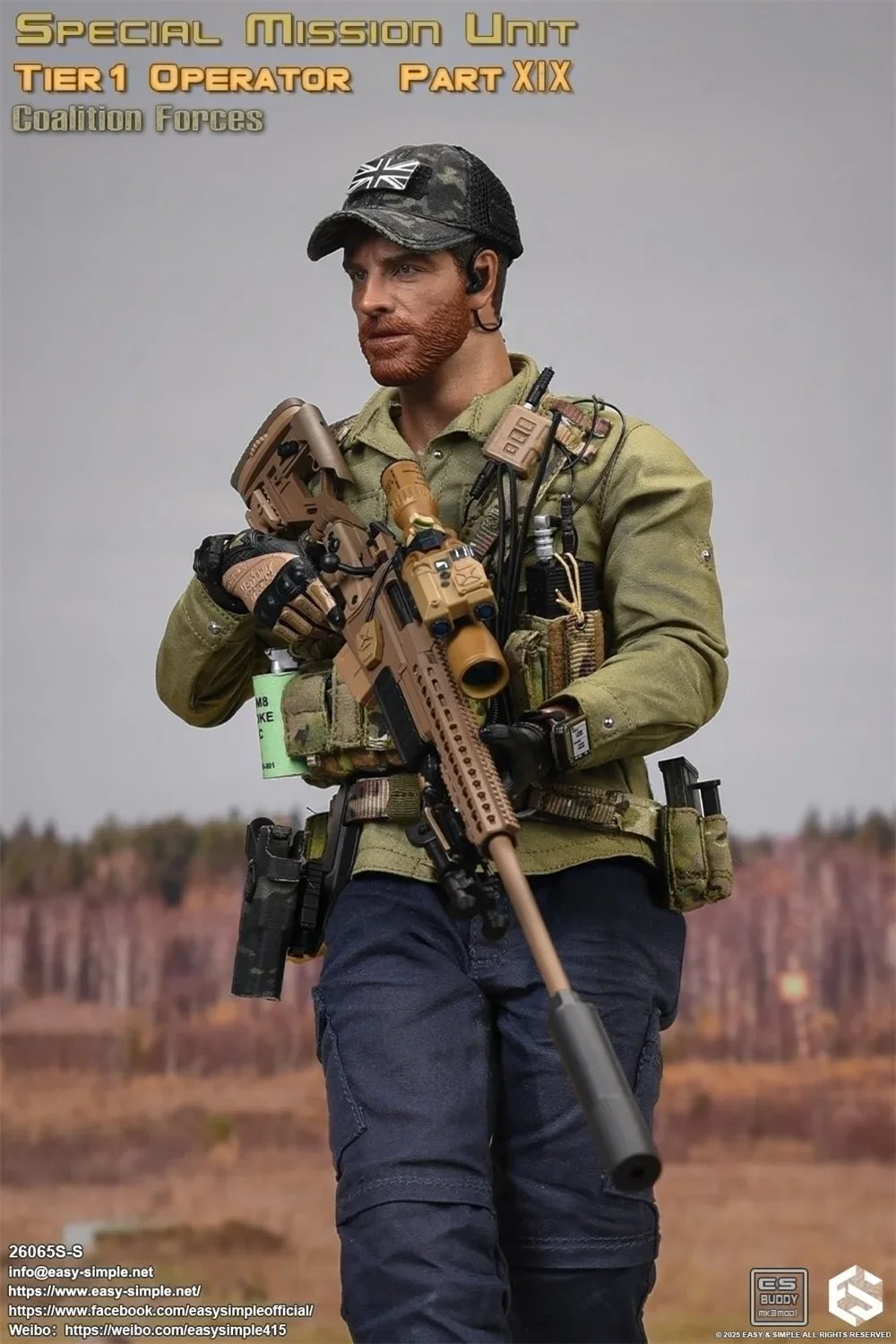 Limited Version 1/6 EASY&SIMPLE ES 26065SS US. Special Mission Unit Operation Full Set Movable Action Figure Full Set Toys Model