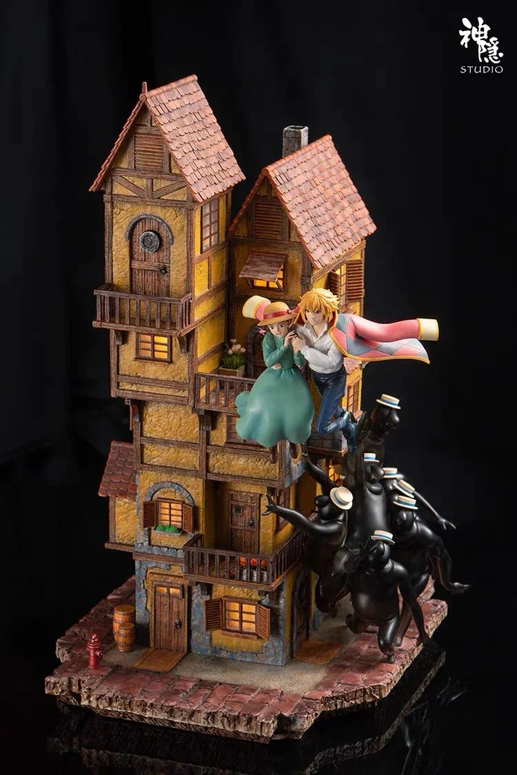 【Vorverkauf】Shenyin Studio Silhouette Moment Serie Begegnung in der Luft Hauru No Ugoku Shiro Figuren-Sammlung Ornamente Modell