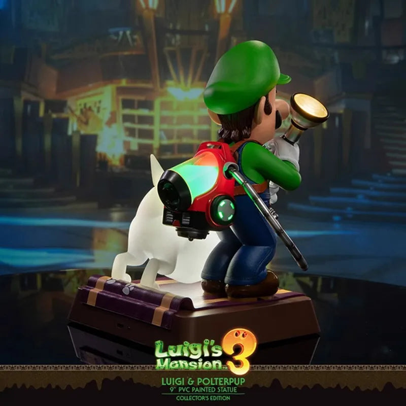 Mario peripheral model ornaments night lights First 4 Figures Luigi Western Pavilion 3 Mario collector's version of figure gifts