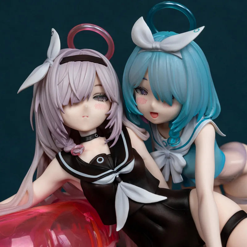 12cm Blue Archive Plana & Arona Swimsuit Ver. Game Girl ABS Figure Model Statue Fans Collection Desktop Decoration Ornament Toys