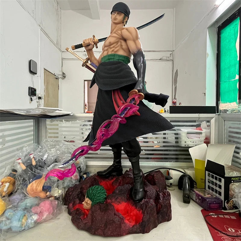 73cm Spot One Piece Gk Platform Club Super-Large Shoulder Knife Thrawn Double-Headed Carving Scene Statue Boxed Hand-Made Model