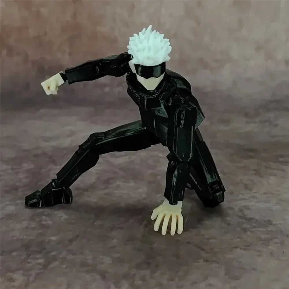 Anime Satoru Gojo 3D Printed Doll Titan 13 Action Figures Cartoon T13 Lucky 13 Action Figure Action Figure Dummy For Kids Gift