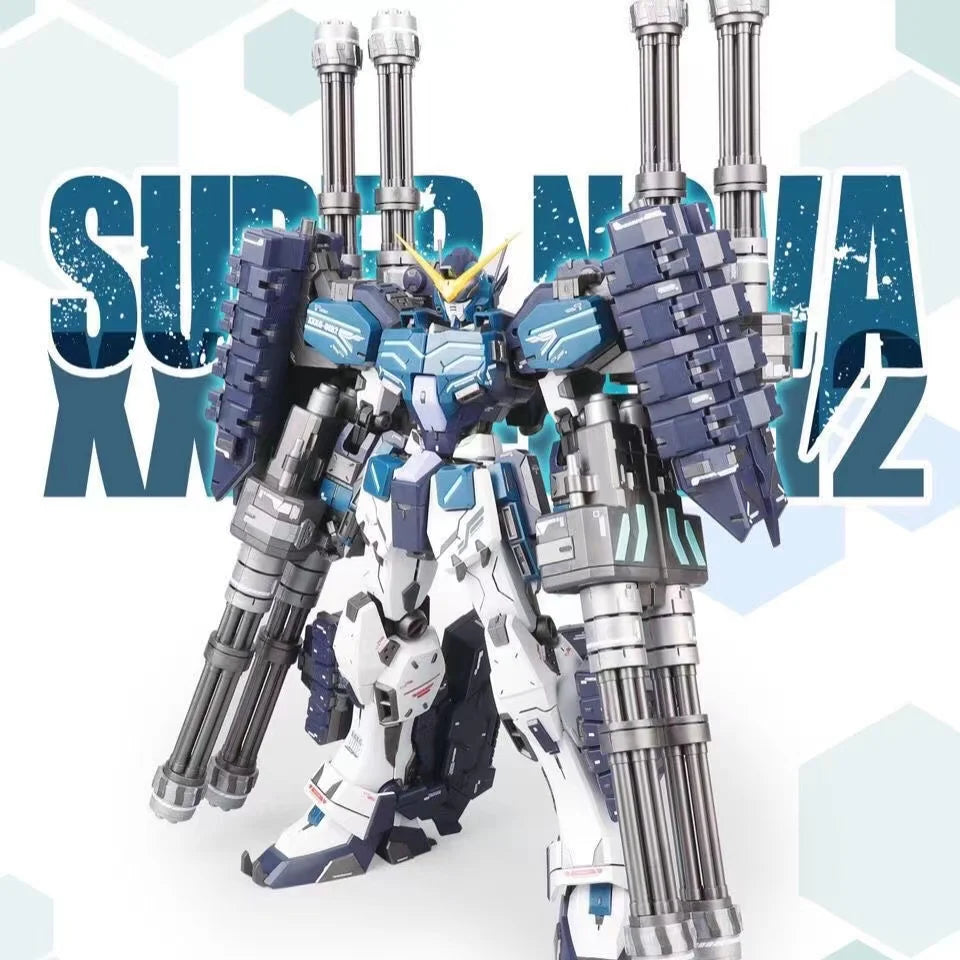 Supernova 1/100 MG Desert Heavy Cannon Hedgehog Set Blue Heavy Cannon Assembly Model Action Figure Toy Collector Birthday Gift