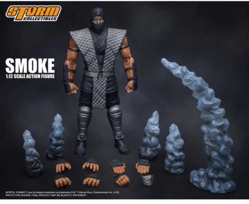 Storm Toys 1/12 Noob Saibot Rain Ermac Fighting Game Doll Series Men Soldier 6'' Action Figure Best Boys Collection Gift