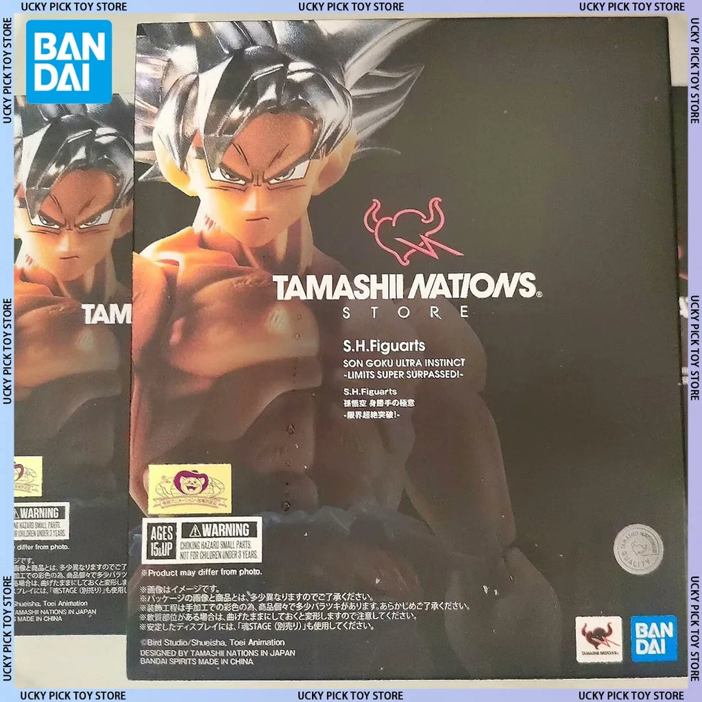 Original Bandai S.H.Figuarts Son Goku Ultra Ultra Instinct Action Figures Toys Pvc Model Transcendent Limit Break Collection
