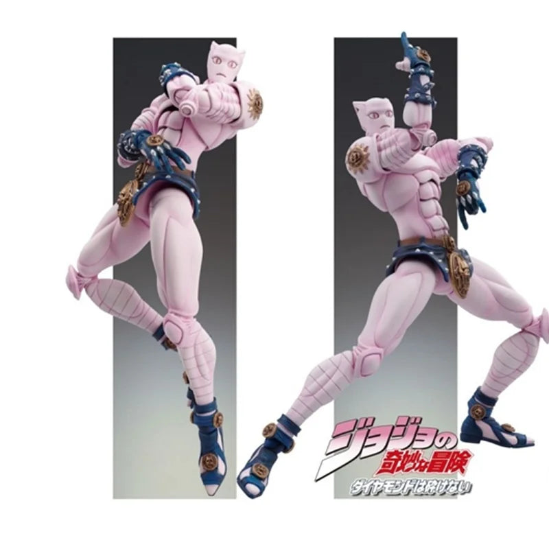 Super Action Statue Dio Yoshikage Kira Killer Queen Poseable Action Figure Room Desk Decoration Festival Gift Reissue In Stock