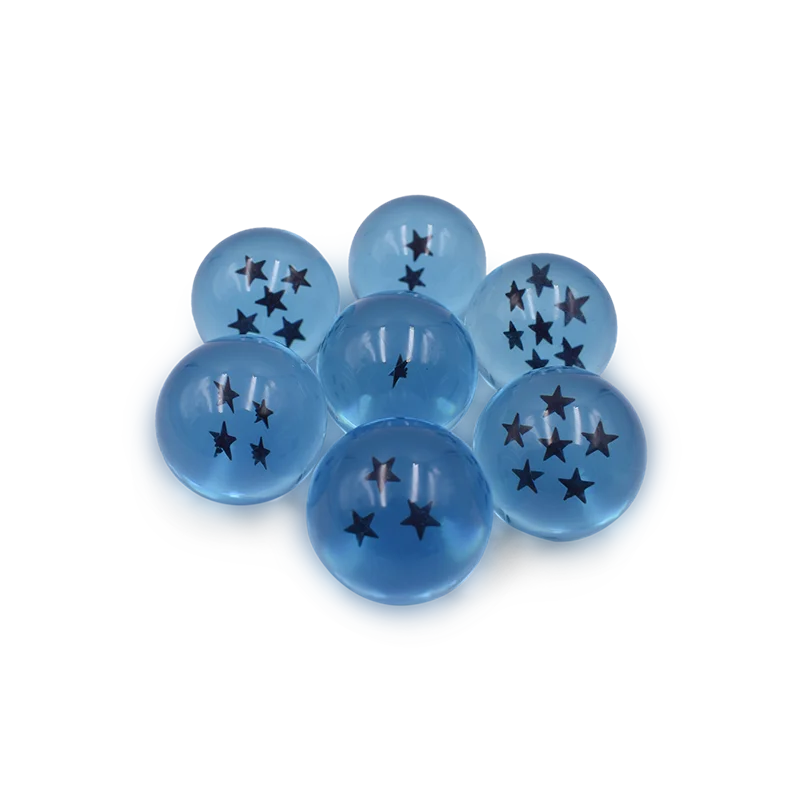 DBZ Anime Shenlong Figures Set Esferas Del Dragon and 7 Stars Dragon Crystal Balls 3.5cm Shelf Figurine Collection Model Toys