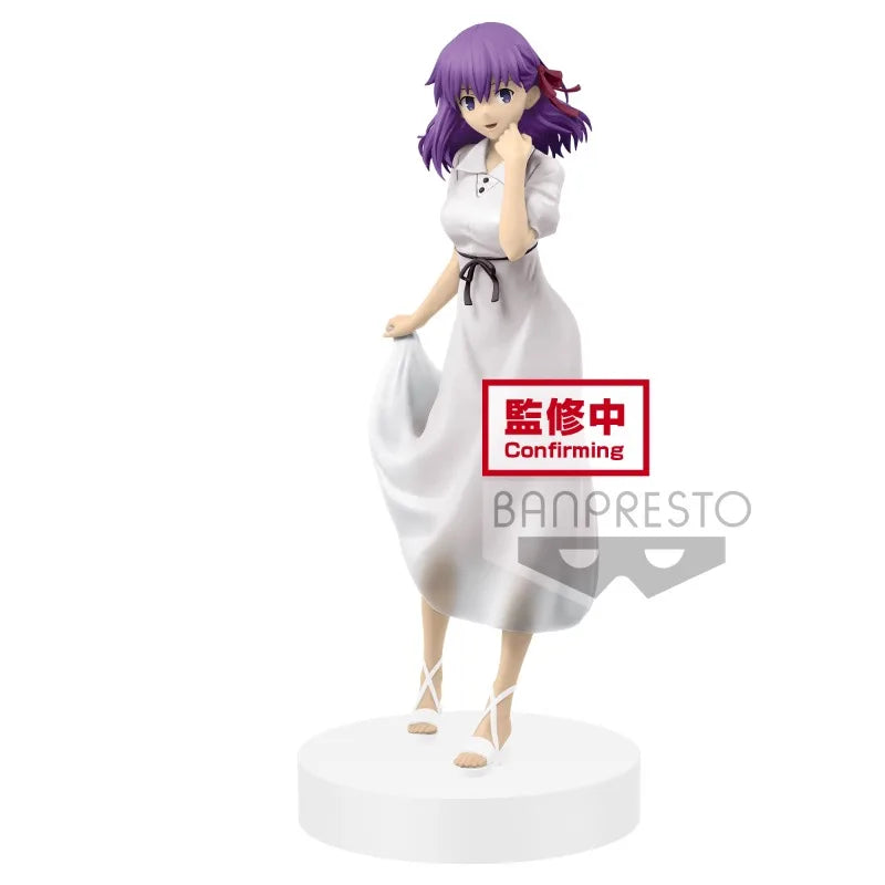 Bandai Original FGO EXQ Fate/stay Night Matou Sakura Heaven's Feel Anime Action Figure Model Hobbies Collectible Gift