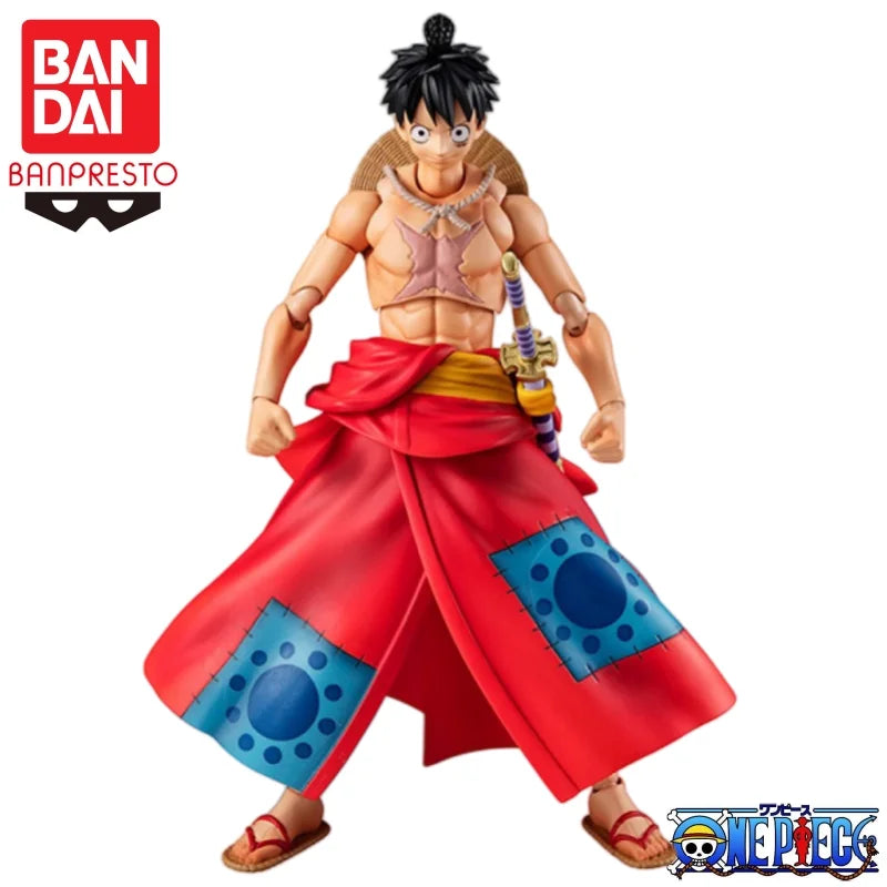 In Stock Bandai Megahouse Mh One Piece VAH Wano Country Luffitaro Anime Peripherals Action Doll Collection Gifts