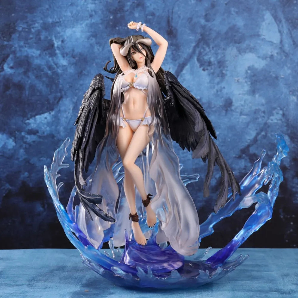 Overlord Albedo Swimsuit Anime Figure 32cm PVC Statue Summer Style Collectible Model Desktop Decoration Perfect Gift for Fans