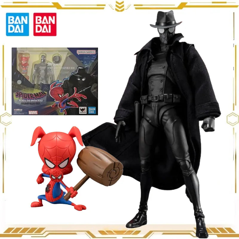 Bandai Original Genuine S.H.Figuarts Spider-Man：Across The Spider-Verse Web of Shadows Collectible Ornaments Toys for Boys Gift