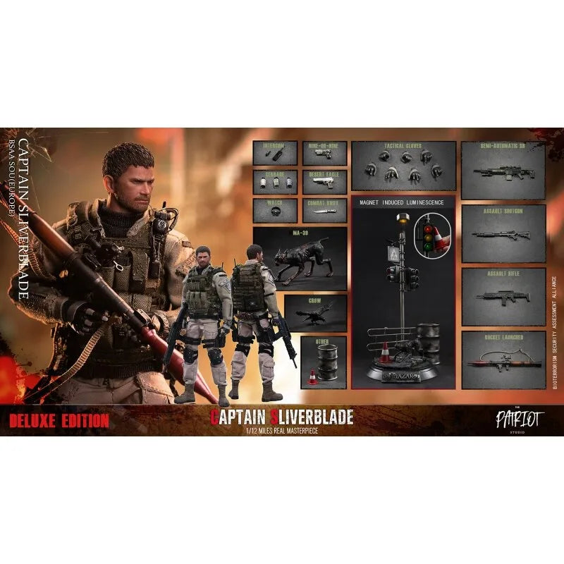 Vorverkauf 1. Dezember Resident Evil Bewegliche Gelenk Militärpuppen Modell für 6-Zoll Soldaten zum Sammeln von Ornamenten