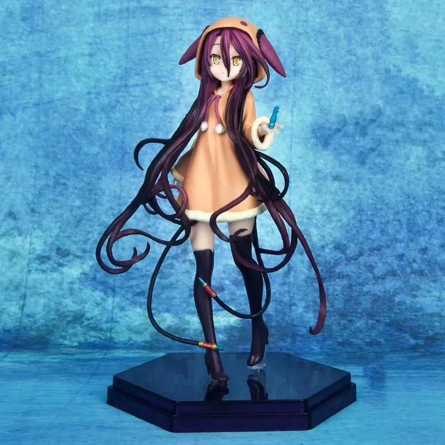 16cm No Game No Life Anime Figure Kotobukiya Shiro Action Figure Shiro Jibril Fairy Shampoo Figurine Adult Collectible Model Toy